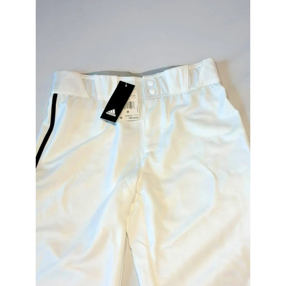 NWT Adidas Icon Pro PIP OH Baseball Pants Mens Medium White / Black MSRP $60